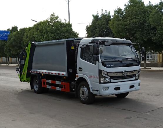 聚塵王牌HNY5120ZYSEP6型壓縮式垃圾車